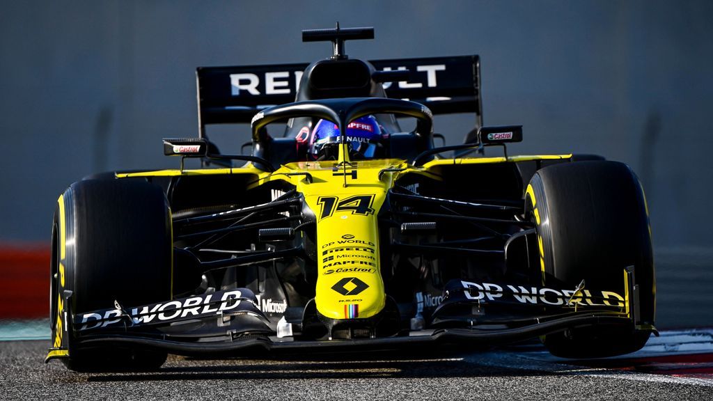 Fernando Alonso mete miedo con Renault: mejor tiempo en el primer test de Abu Dhabi