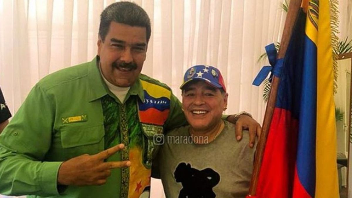Nicolás Maduro debe 50 millones de euros a los herederos de Maradona por trabajos en Venezuela