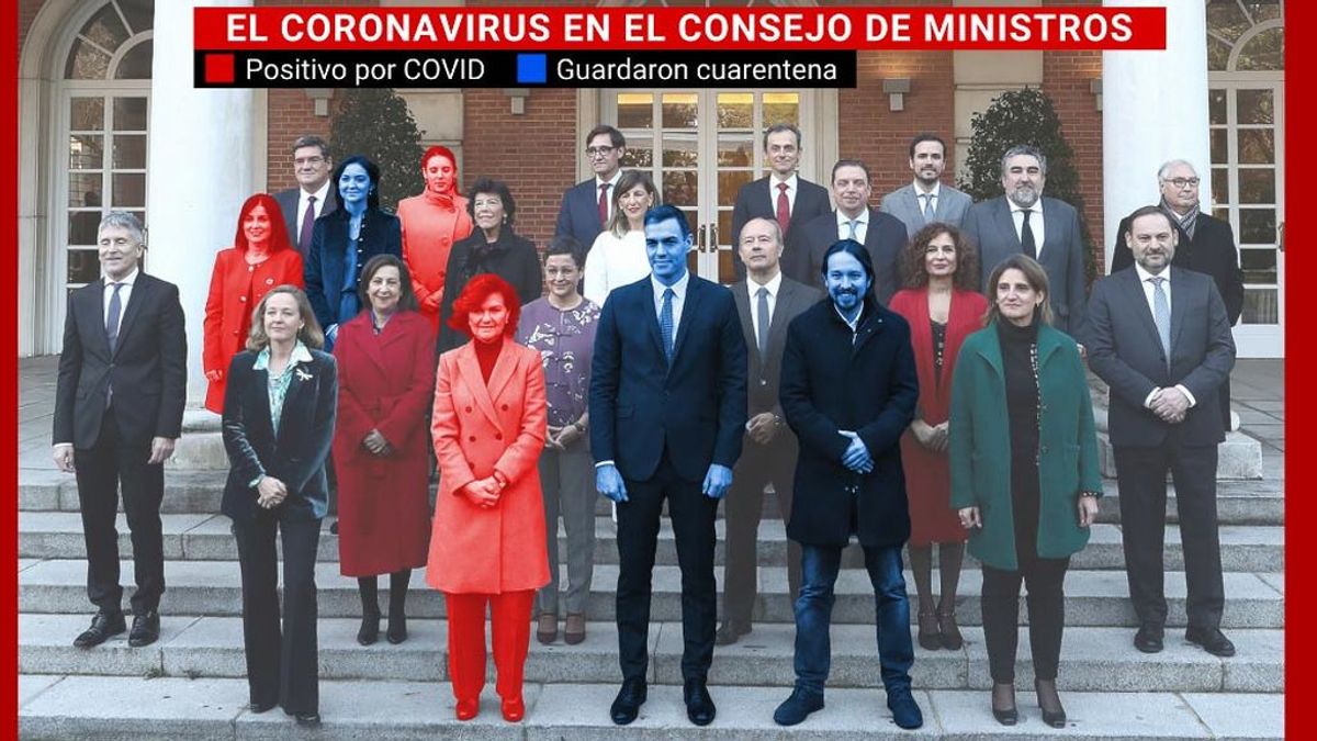 Contagiados o en cuarentena: cuando el coronavirus entra en el Consejo de Ministros Contagiados o en cuarentena: cuando el coronavirus entra en el Consejo de Ministros
