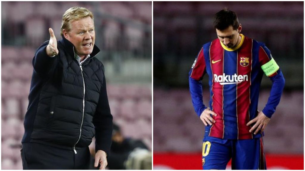 Koeman exige más a Messi y el vestuario del Barça responde: "Leo ha apretado bien"