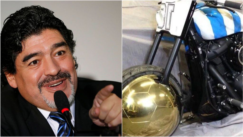 "Yo soy Diego": la moto personalizada de gran valor de Maradona que formará parte de la herencia