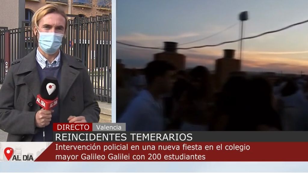 La policía disuelve una fiesta con 200 personas en el colegio mayor Galileo, donde ya hubo un brote en septiembre