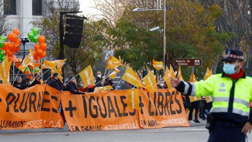 Manifestación contra la 'Ley Celaá' en Madrid
