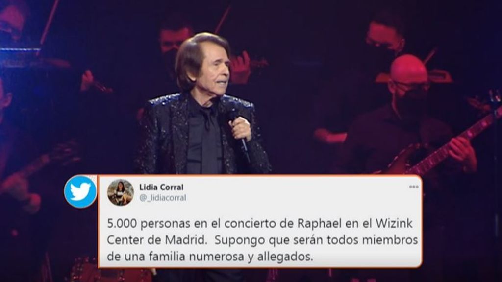 5000 personas acuden a un concierto de Raphael en Madrid: se respetaron las medidas se seguridad