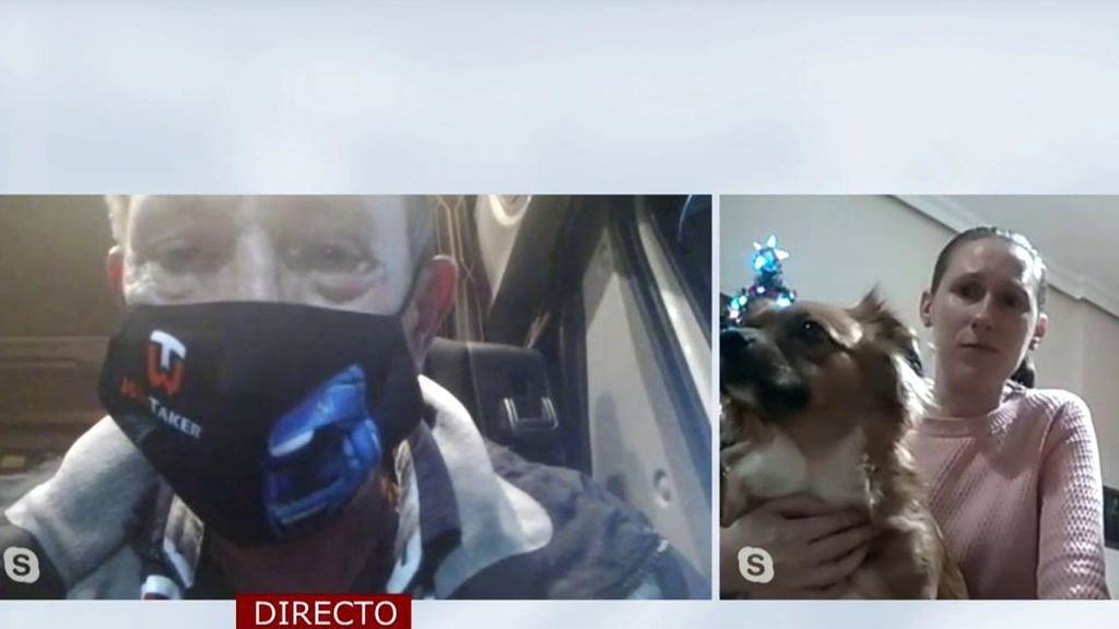 Matías, uno de los camioneros atrapados