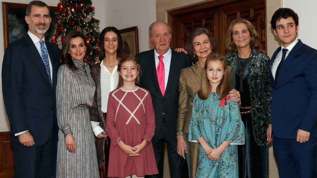 La familia real, en unas Navidades pasadas