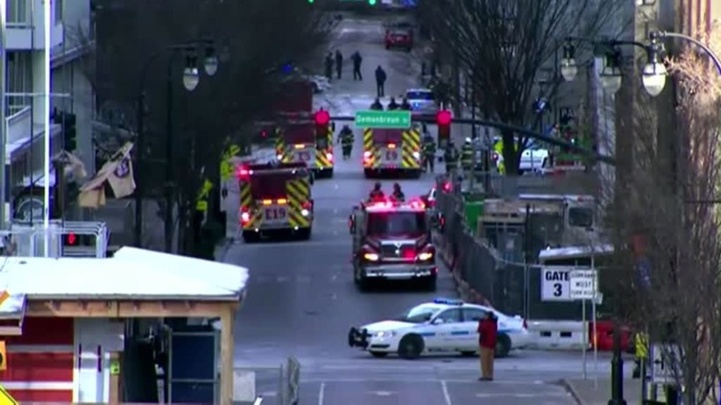 "Posibles restos humanos" y tres heridos leves  en la explosión "intencionada" en Nashville