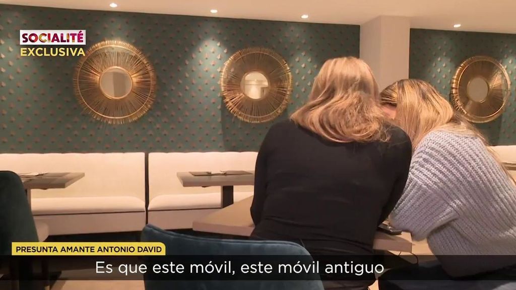 La presunta amante de Antonio David muestra los supuestos mensajes que intercambió con él: "Te dedico el polígrafo, te quiero"
