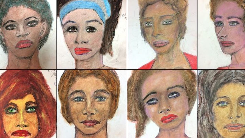 Víctimas de Samuel Little, dibujadas por el propio asesino en serie