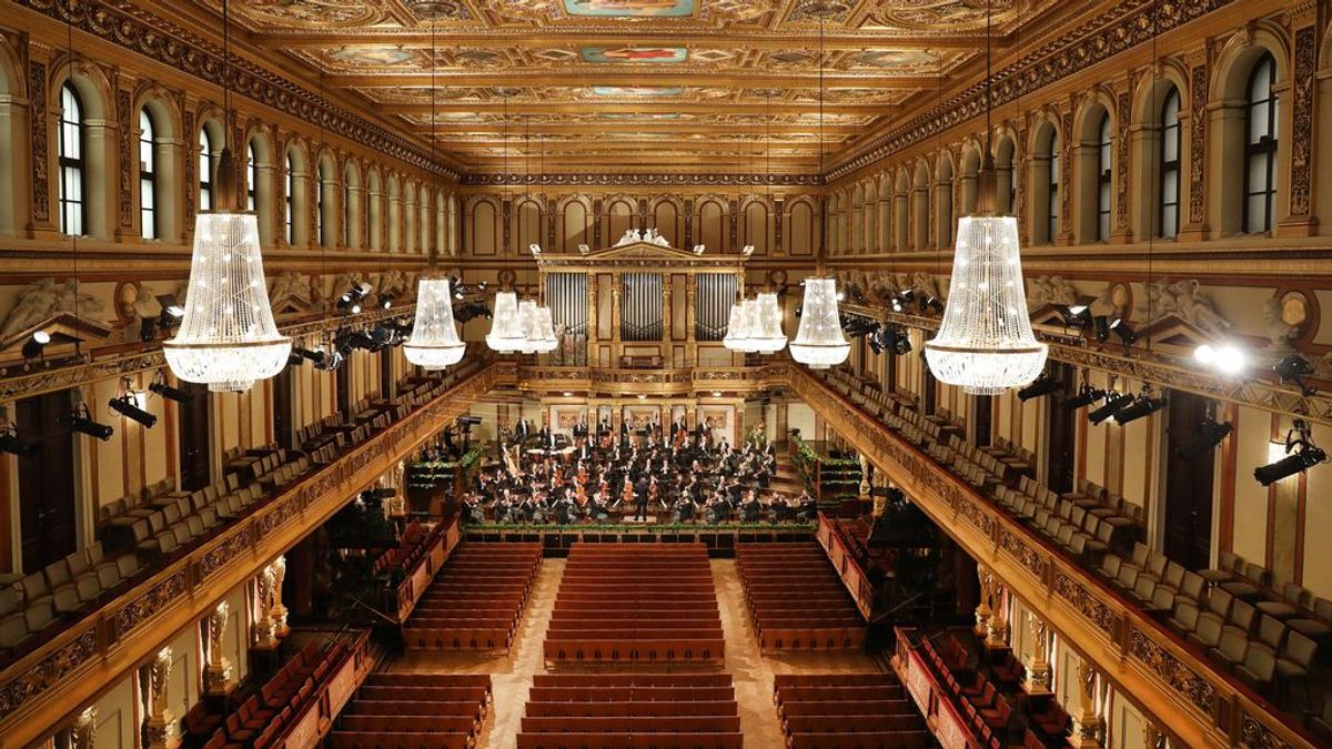 El raro concierto de Año Nuevo de Viena: sin público y músicos sin mascarillas El raro concierto de Año Nuevo de Viena: sin público y músicos sin mascarillas