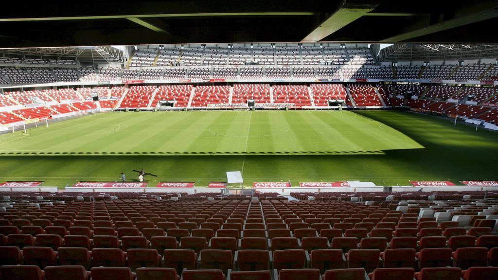 Vista del estadio de El Molinón