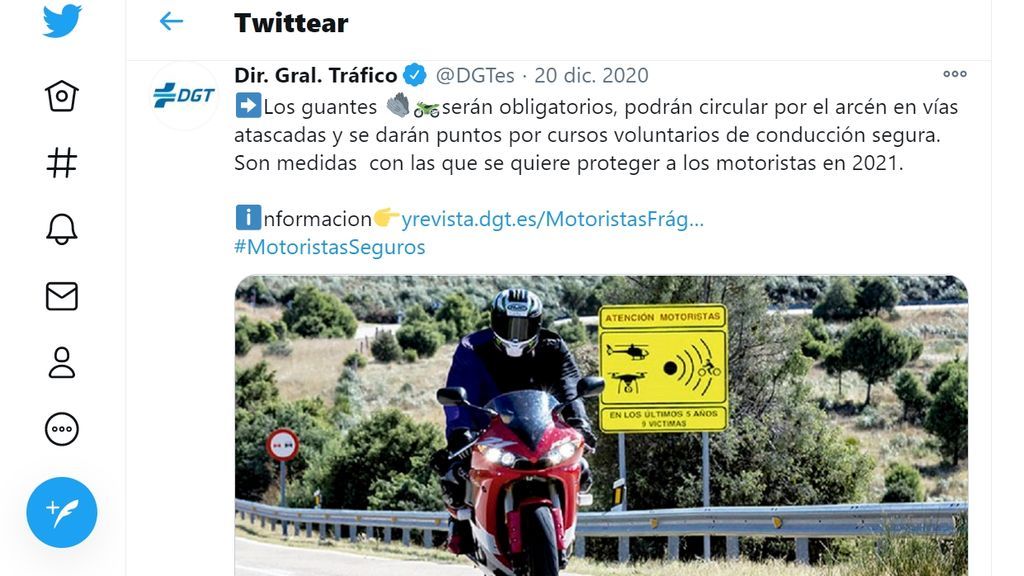TWEET DGT MOTOS