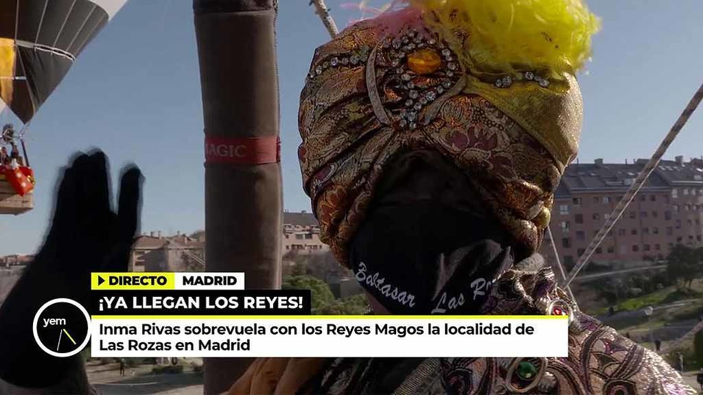 Baltasar saluda desde su globo