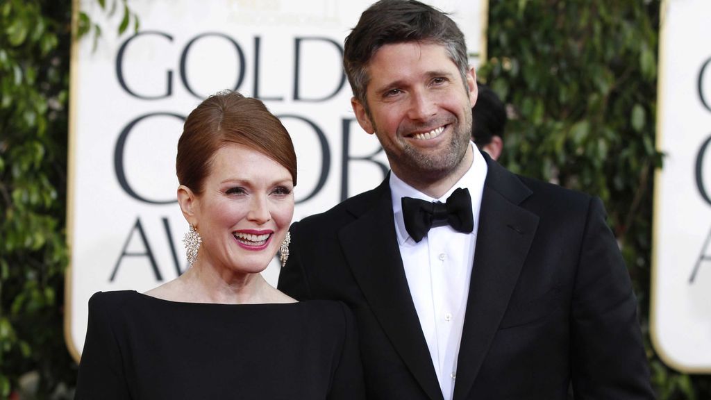 Julianne Moore con su marido