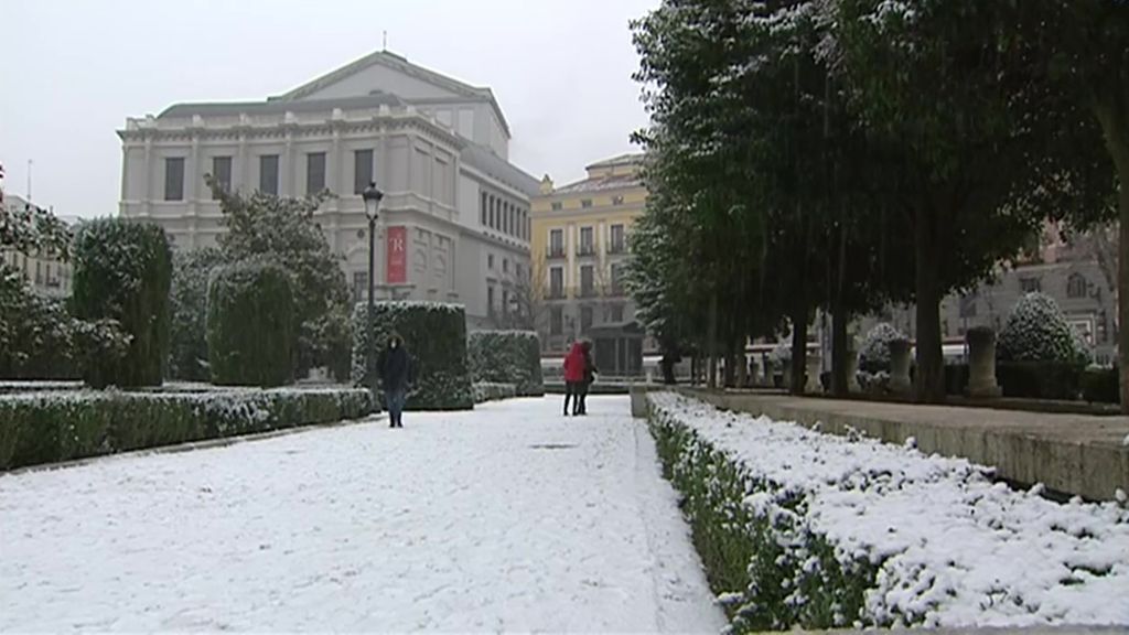 Filomena deja abundante nieve en Madrid y Castilla-La Mancha
