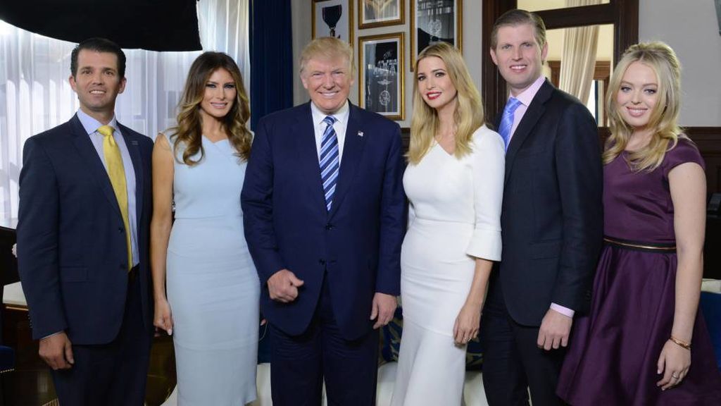 Donald Trump es padre de Donald Jr., Ivana, Eric, Tiffany y Barron.