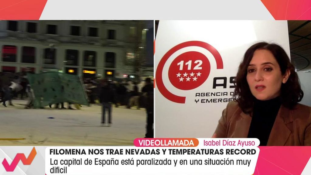 Ayuso condena la guerra de bolas de nieve de Callao