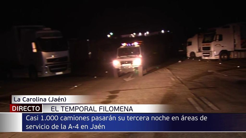 Circulan ya algunos camiones embolsados en Jaén