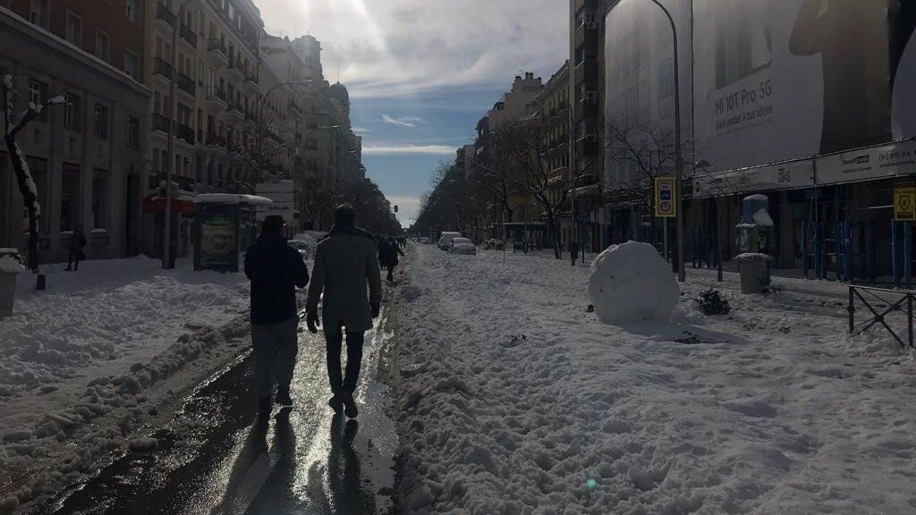 madrid nieve