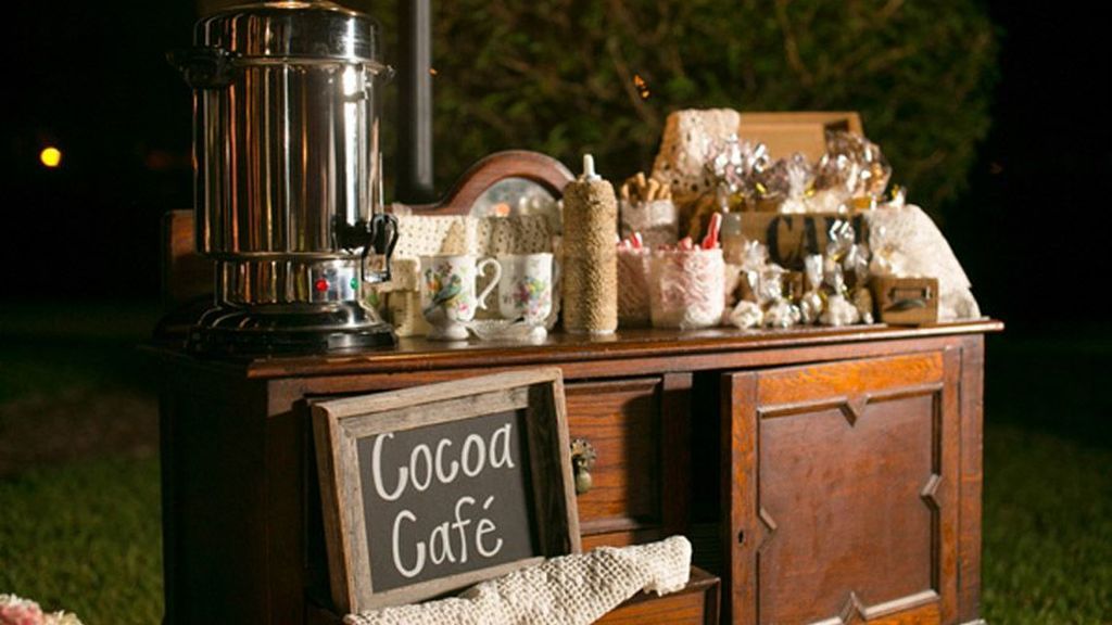 El Hot Chocolate Bar será ideal para una boda en invierno.