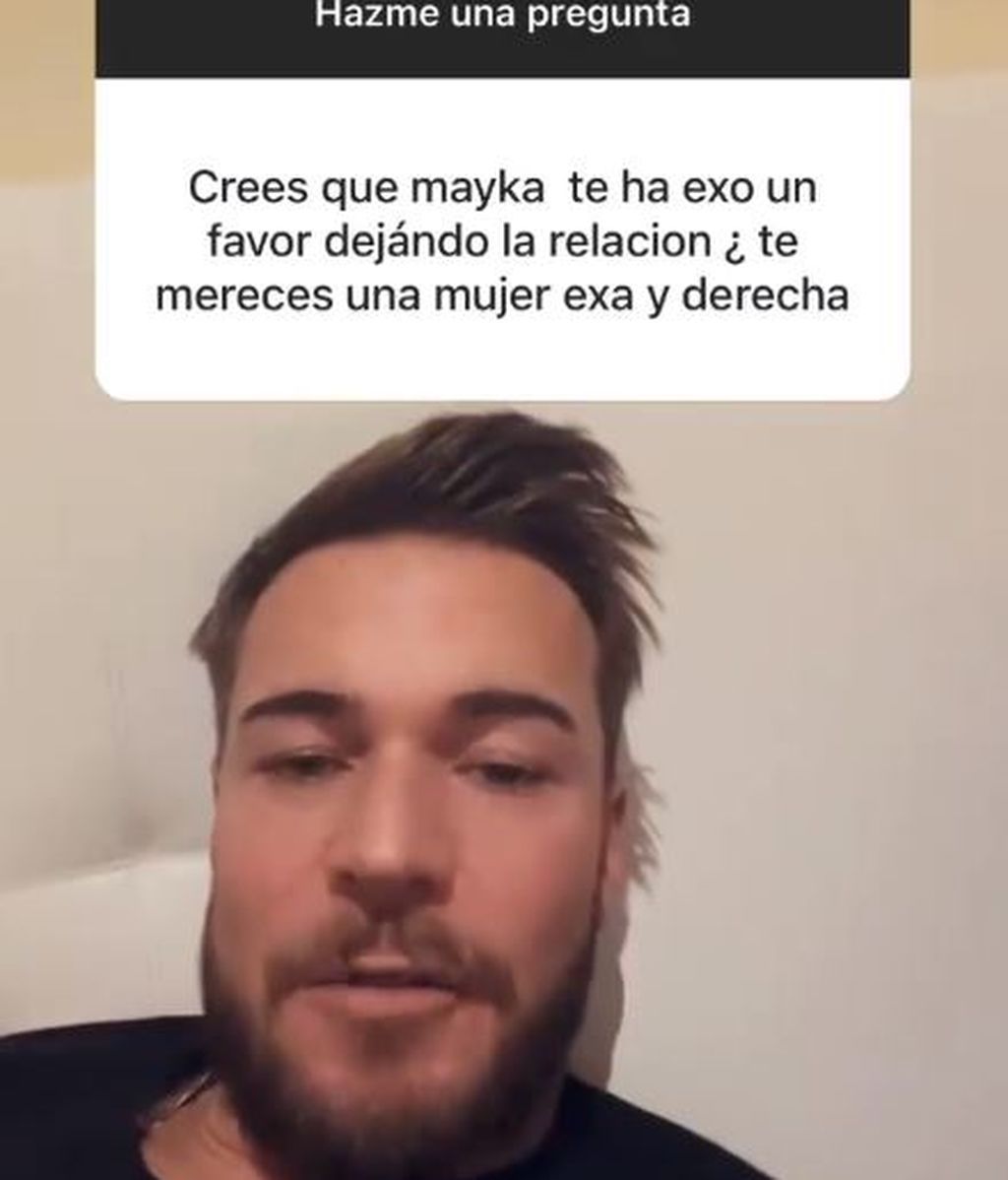 Tony Spina hablando de Mayka en Instagram