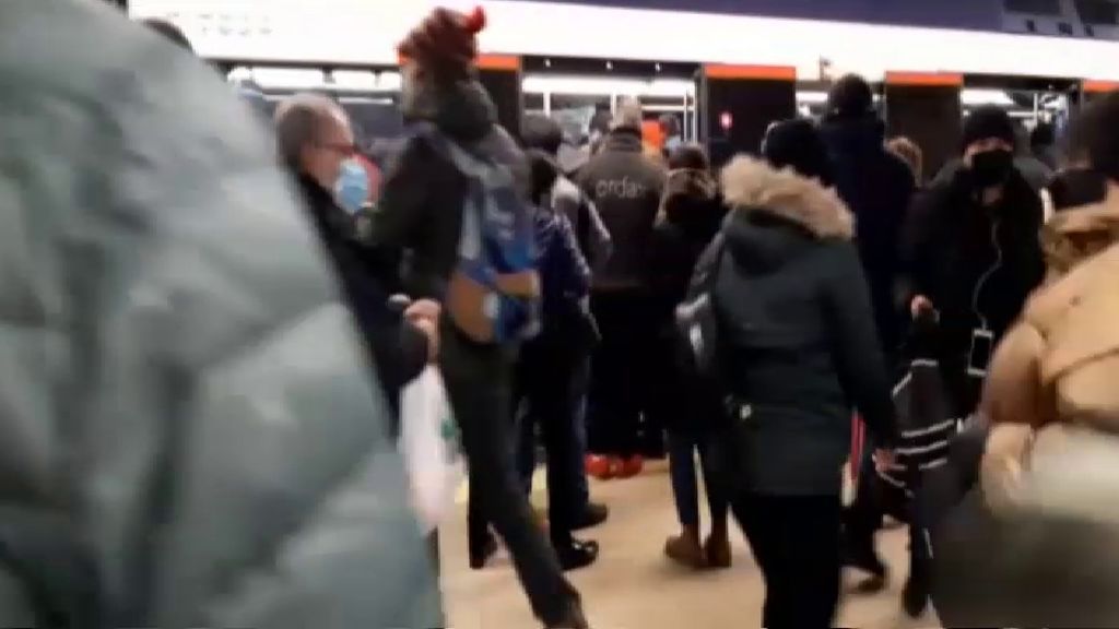 Filomena: Metro de Madrid saturado