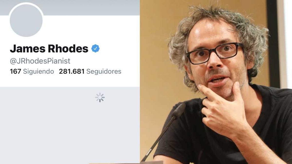 James Rhodes, con problemas en su cuenta de Twitter James Rhodes, con problemas en su cuenta de Twitter