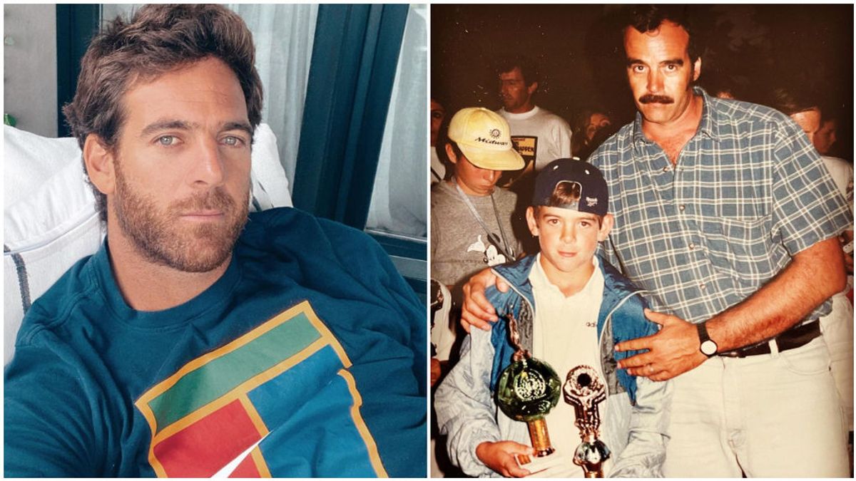 Del Potro tenía una estrecha relación con su padre.