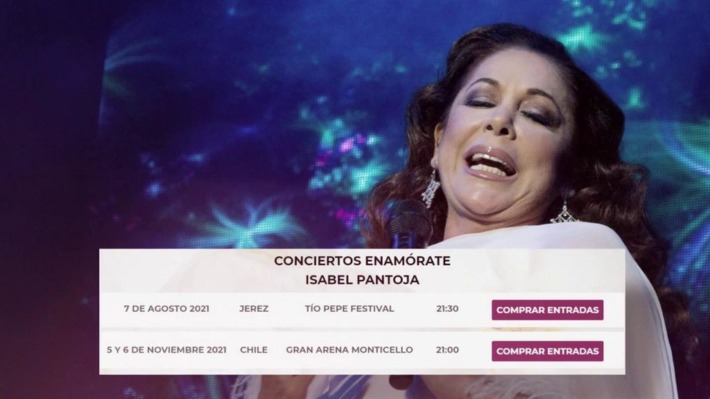 Isabel Pantoja va a dar dos conciertos: precios y continentes