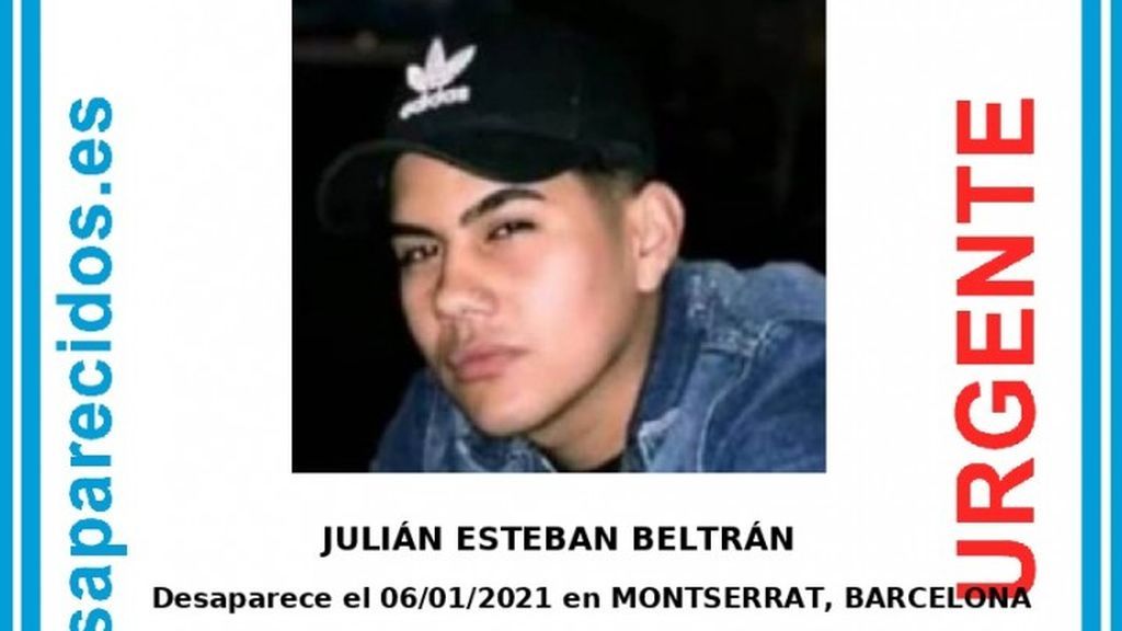 Buscan a Julián Esteban Beltrán, un joven desaparecido en Barcelona tras salir de una fiesta el pasado día 6