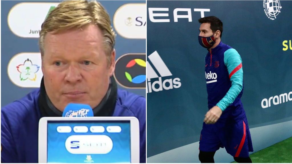 Koeman es optimista con la participación de Messi en la final de la Supercopa: "Tenemos esperanzas"