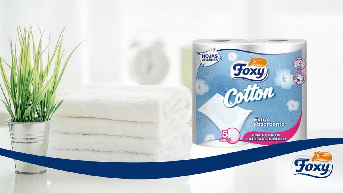 Descubre por qué el papel higiénico Foxy Cotton es extra absorbente y porque una sola hoja puede ser suficiente