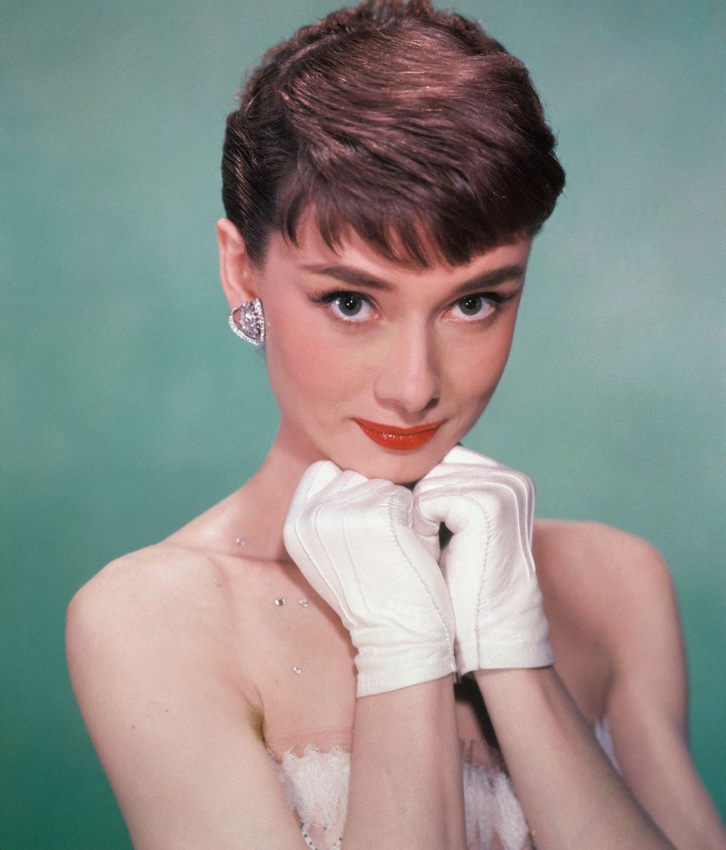 Audrey Hepburn, en un posado de 1950, con 21 años