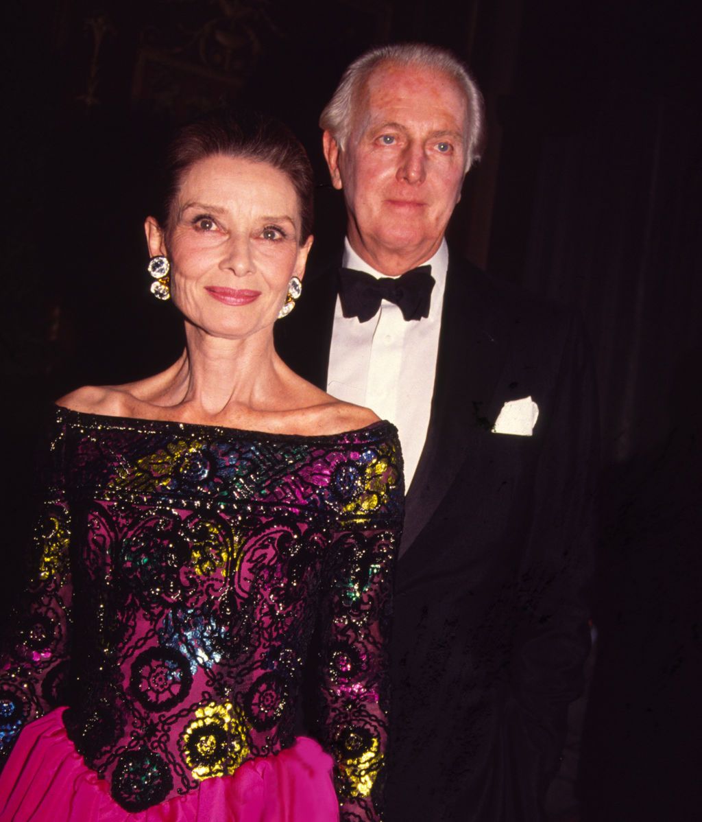 Audrey Hepburn con el diseñador francés, Hubert de Givenchy
