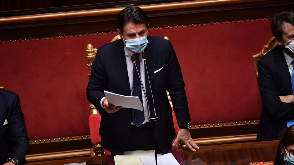 Conte pide el voto en el Senado e Italia se encamina a un Gobierno en minoría Conte pide el voto en el Senado e Italia se encamina a un Gobierno en minoría