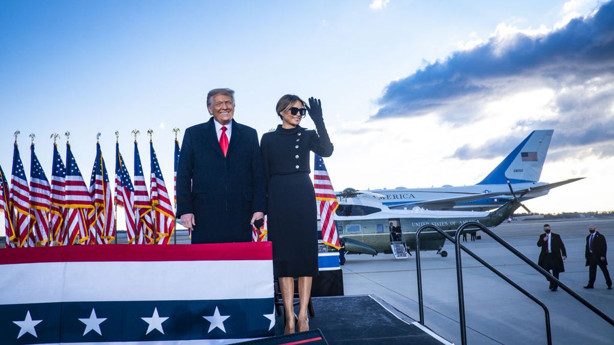 Melania Trump se despide de Washington con elegancia y solemnidad Melania Trump se despide de Washington con elegancia y solemnidad