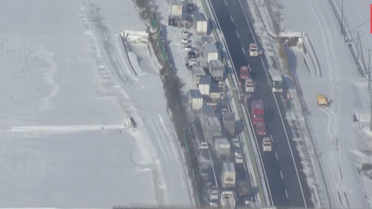 La nieve provoca un accidente de 140 vehículos en Japón