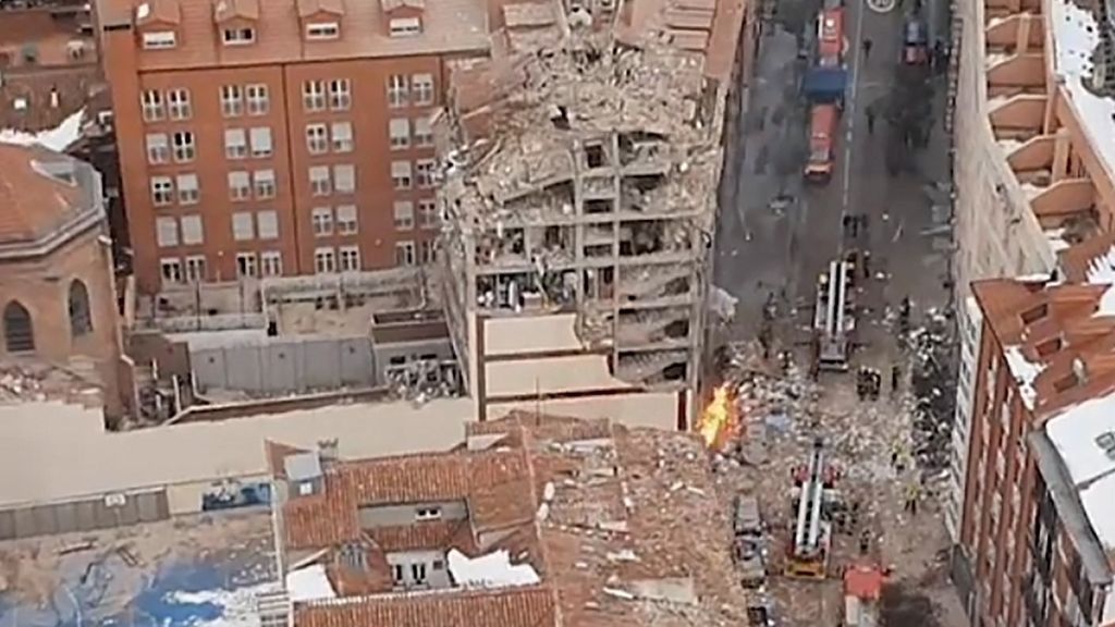 Cuatro  muertos en la explosión en el edificio de Puerta de Toledo en Madrid