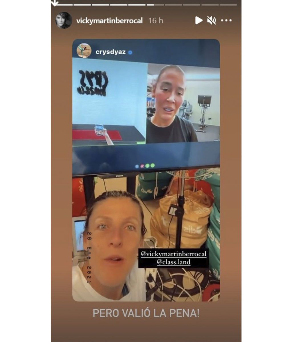 Vicky Martín Berrocal después de realizar sus clases junto a Crys Dyaz