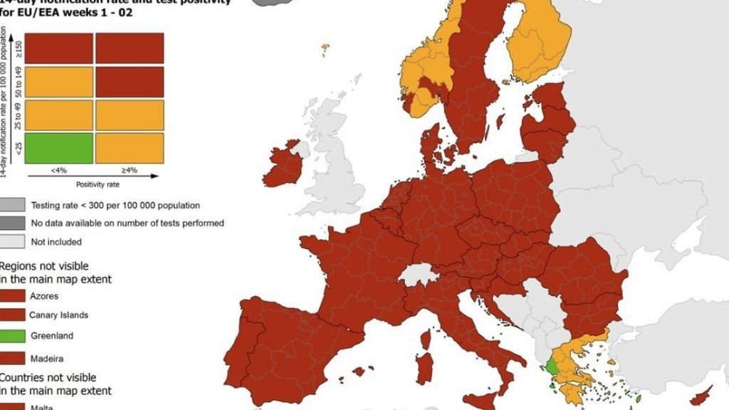 Coronavirus en el mundo: Europa se tiñe de rojo alerta