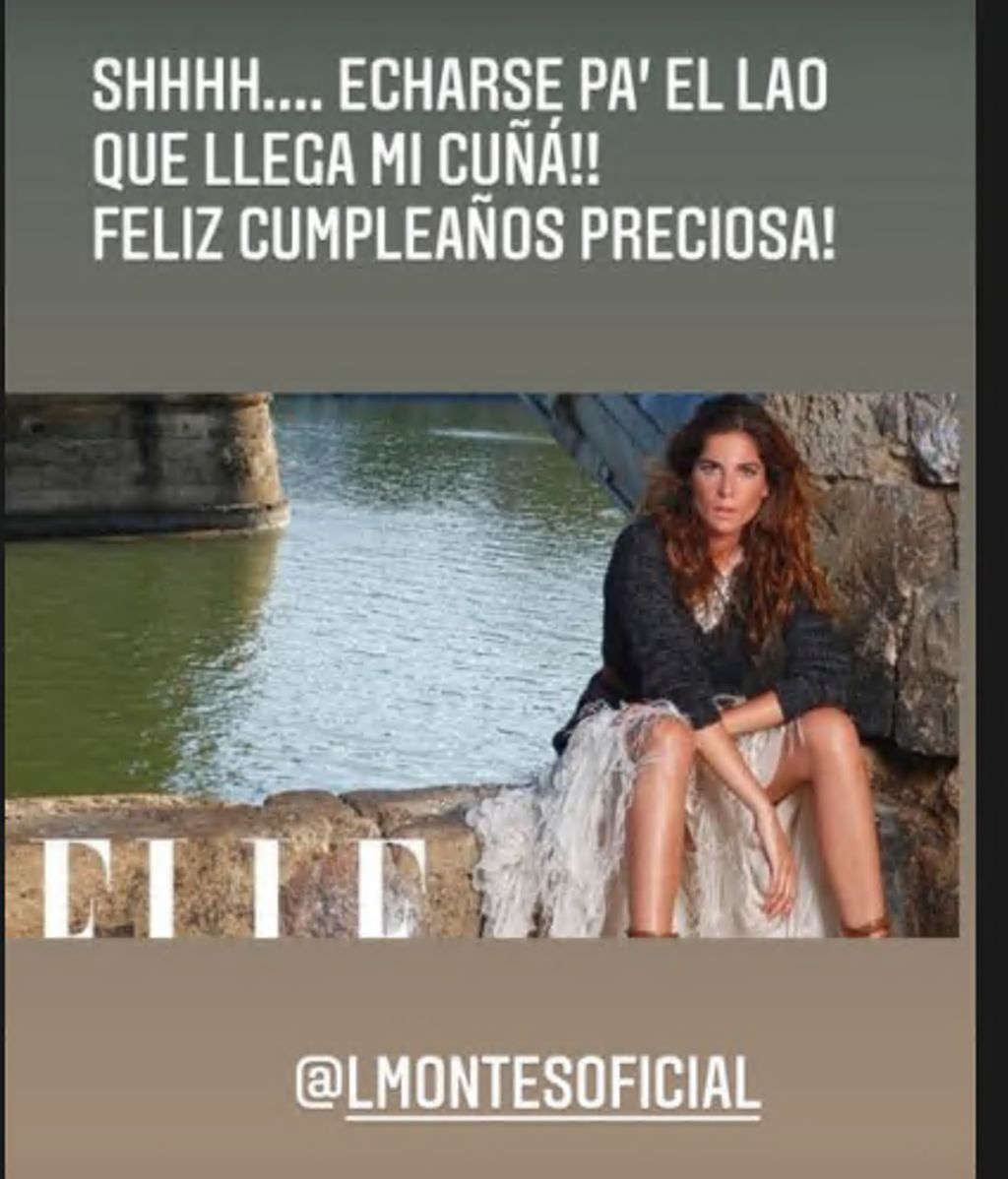 La felicitación de Eva González a Lourdes Montes