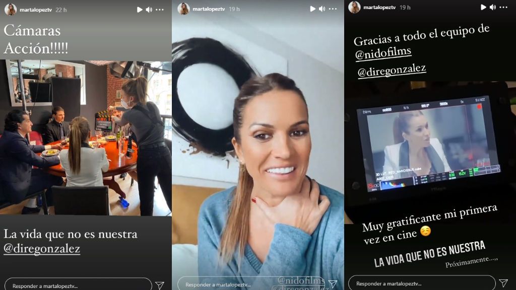 La primera incursión en el mundo del cine de Marta López