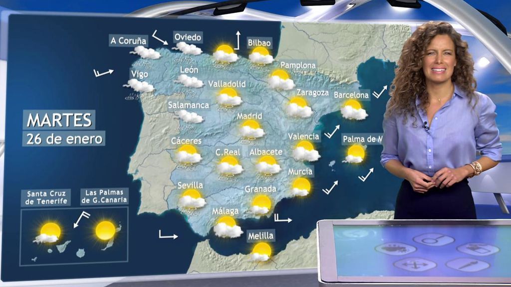 Cambia el tiempo con la llegada del anticiclón: la previsión para el martes 26 en España