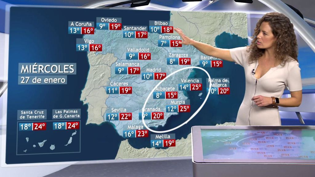 Suben las temperaturas hasta 8ºC de golpe: el tiempo que hará el miércoles 27 en España