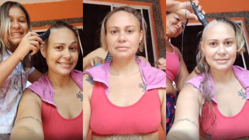 Luciana decide raparse el pelo y que intervenga toda su familia en este proceso
