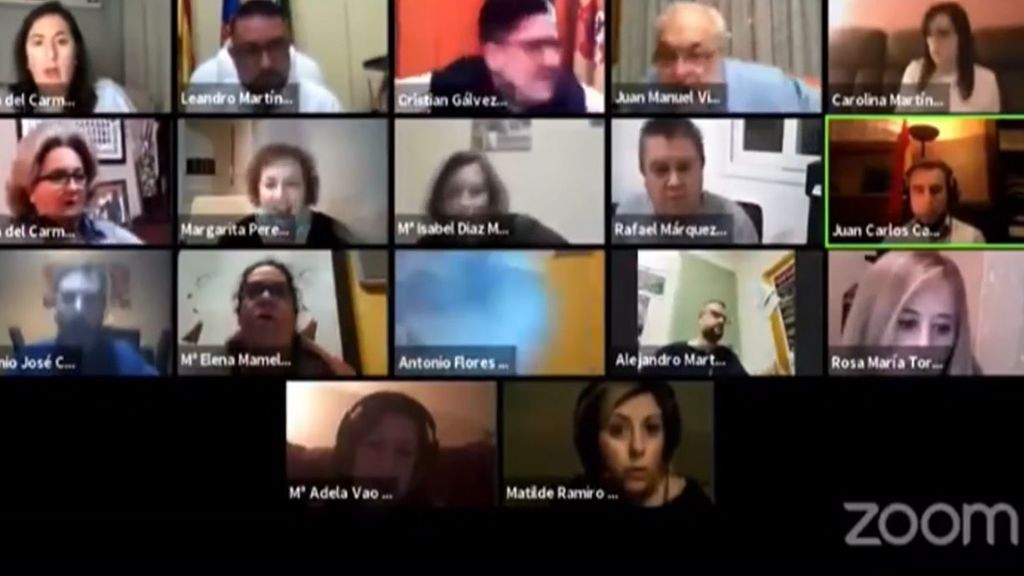 El seísmo de Granada sorprende a los concejales de Vegas del Genil en plena videoconferencia