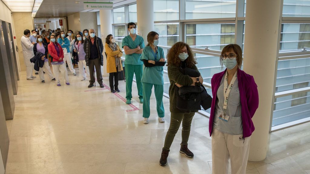 Vacunación en el Hospital Gregorio Marañón