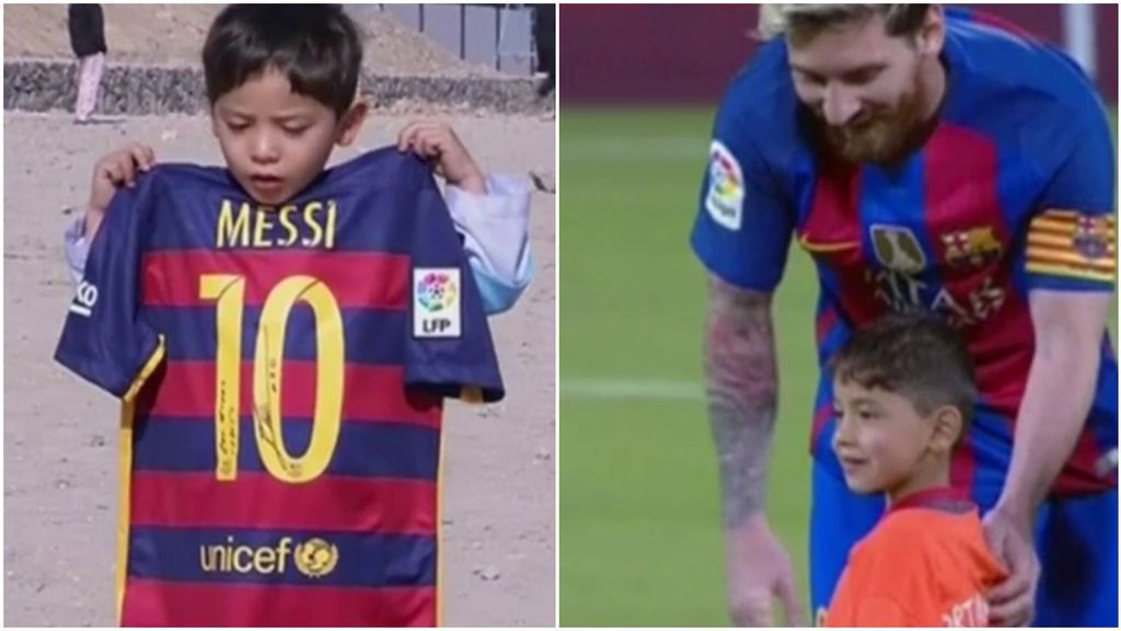 Un niño recibe una camiseta de Messi y se convierte en objetivo de los talibanes