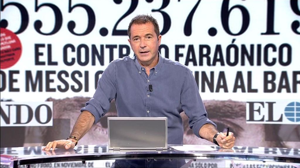 Manu Carreño, en un momento del programa.