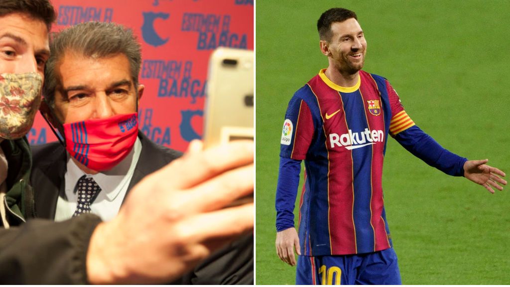 El mensaje de Joan Laporta a Leo Messi tras la filtración de su contrato: "No hagas caso"